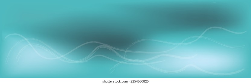 Sea background with waves texture, vector drawing. Cover for summer web intro in blue color.