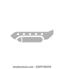 sea banana icon, entertainment, vector illustration