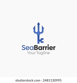 Sea Barrier Logo Vector Template Design. Good for Business, Start up, Agency, and Organization