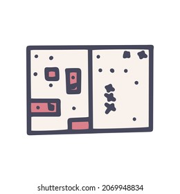 color de juego de batalla marina vectorial doodle icono simple
