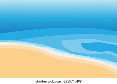 sea or beach abstract background in blue gradient color