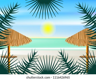 Sea beach background