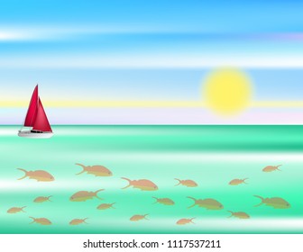 Sea beach background