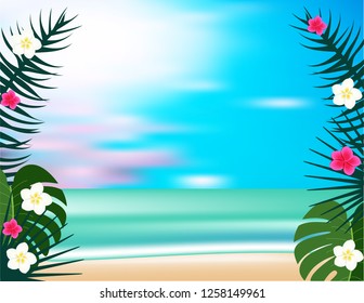 Sea beach background