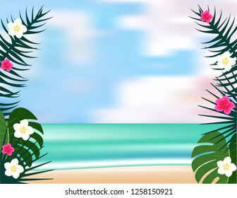 Sea beach background