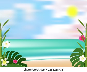 Sea beach background