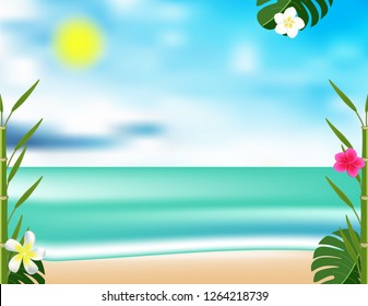 Sea beach background