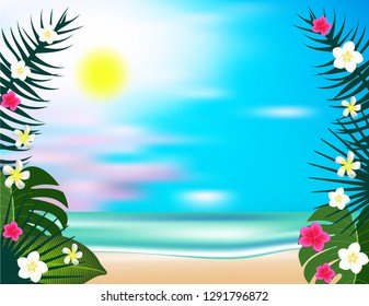 Sea beach background