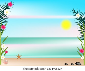 Sea beach background