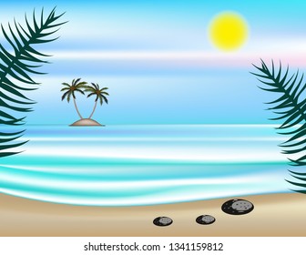 Sea beach background