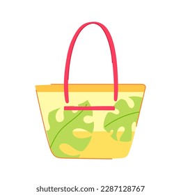 sea beach bag cartoon. fashion hand, wicker woman sea beach bag sign. isolated symbol vector illustration