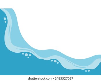 Sea Beach waves background illustration