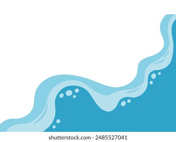 Sea Beach waves background illustration