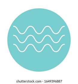 Diseño de iconos estilo bloque marino, vacaciones de verano relajación tropical naturaleza turismo relajación estilo de vida y tema paraíso Ilustración vectorial