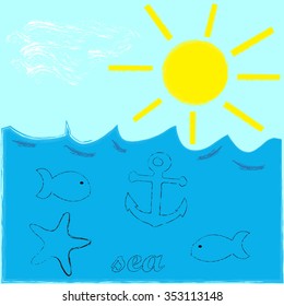 Sea . Blue sea .