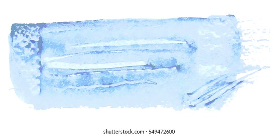 Sea blue background. Grunge surface pattern design. Washes texture. Abstract stains and splashes. Textured painted template. Watercolor painting artwork. Hand drawn vector illustration
