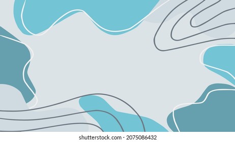 sea blue color abstract line background vector