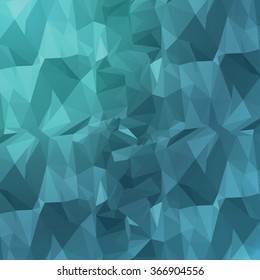 Sea Blue Colors Low Poly Abstract Background 