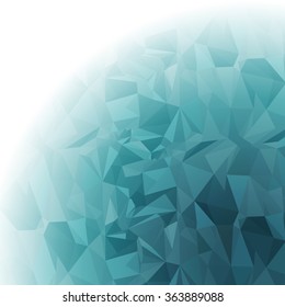 Sea Blue Colors Polygonal Style Background Design