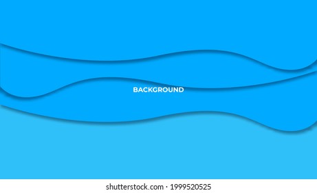 diseño de estilo vectorial de fondo de onda azul marino Ilustración para verano, fondo de pantalla, elemento, banner, web, disposición de página, presentación, etc.
