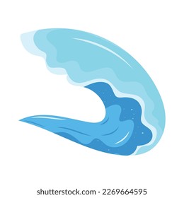 Meeresblaue Welle einzeln auf Symbol
