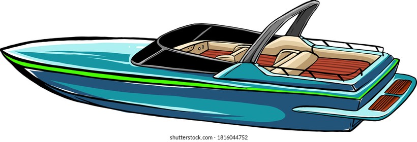 sea boat Icon Vector Illustration graphics art