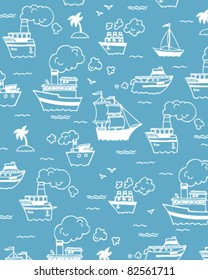 Sea boat pattern