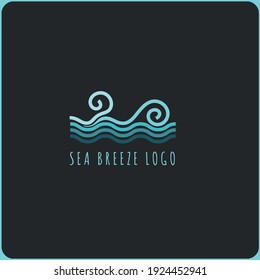 Sea Breeze Logo Vector Design