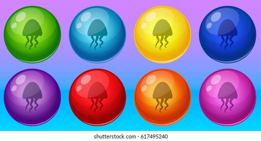 Sea Bubble Shooter Match 3 game items Pack