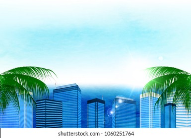 Sea Building building  background
