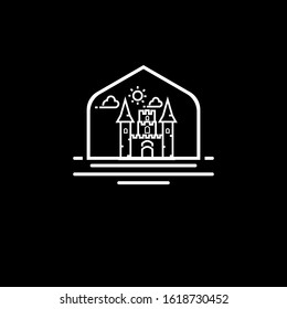 Sea and building logo vector design. simple vector icon (2)