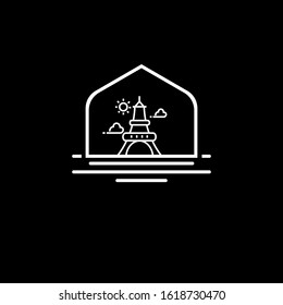 Sea and building logo vector design. simple vector icon (12)