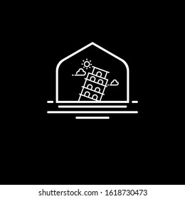 Sea and building logo vector design. simple vector icon (11)