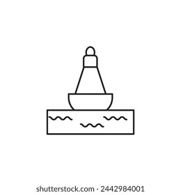 sea buoy vector type icon