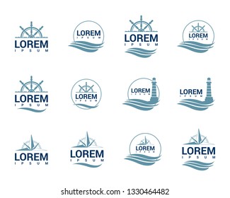 Sea business vector logo