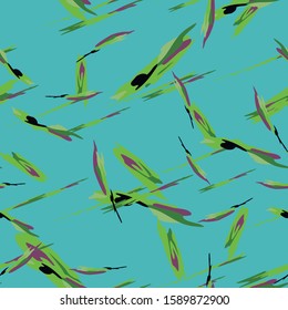 Sea camouflage of various shades of blue, green, black and violet colors. It is a colorful seamless pattern that can be used as a camo print for clothing and background and backdrop or wallpaper
