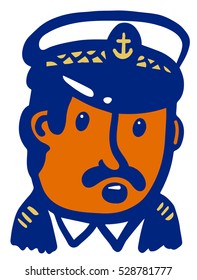 Sea captain head
