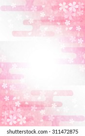 Sea of clouds cherry greeting cards