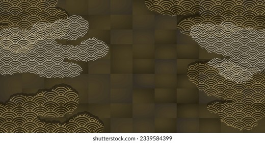 Sea of Clouds Japanese Pattern Ripples Background
