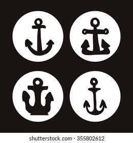 sea concept with anchor design, vector illustration 10 eps graphic.