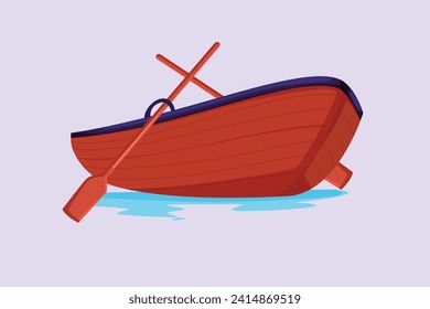 Sea ​​transportation concept. Colored flat vector illustration isolated.