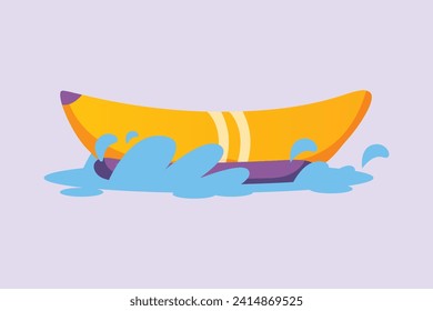 Sea ​​transportation concept. Colored flat vector illustration isolated.
