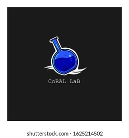 sea coral lab initial logo