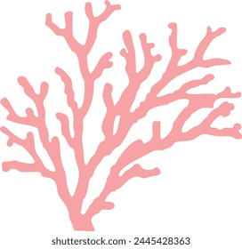 Sea coral. sea. vector graphics
