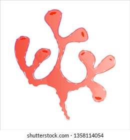 sea corals and seaweed silhouette vector isolated