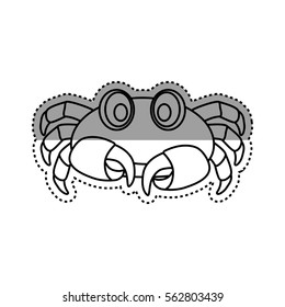 Sea crab animal icon vector illustration graphic design