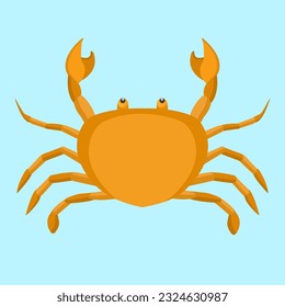 Sea Crab in flat vector illustration design