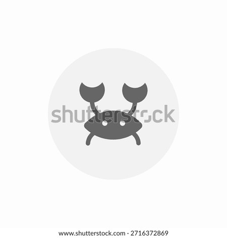 sea crab icon sign vector