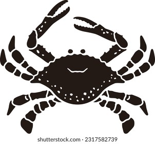 Sea creature blue crab icon