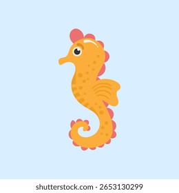 Sea creature vector set. Funny cartoon fish, jellyfish, and crab with tropical coral and algae. Underwater colorful illustration of marine fauna and ocean life for kids’ educational design.

